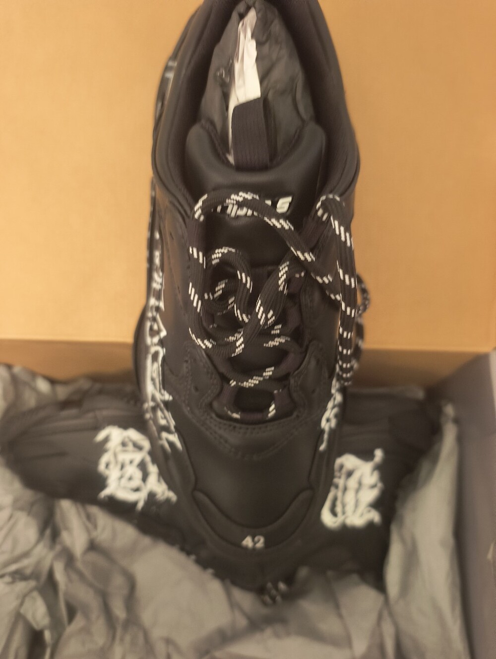 Balenciaga Triple S Black Sneakers Men Us 9 (42) - Picture 7 of 10